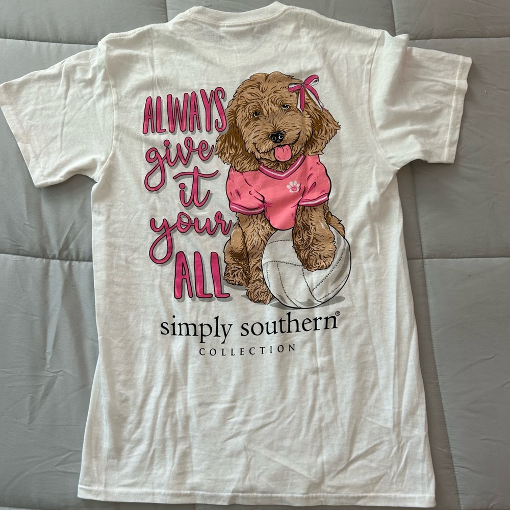 Volleyball enthusiasts! Simply Southern T-shirt.